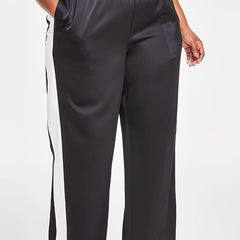  Women's Wide Leg Stripe Print Pants