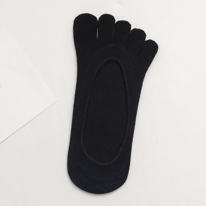 Women's No Show Toe Socks 5-Pack