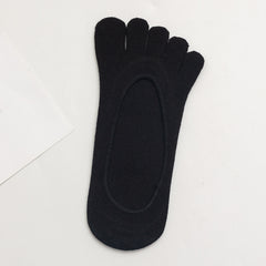Women's No Show Toe Socks 5-Pack
