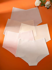 5pcs Seamless High Waist Briefs Soft Intimates Panties