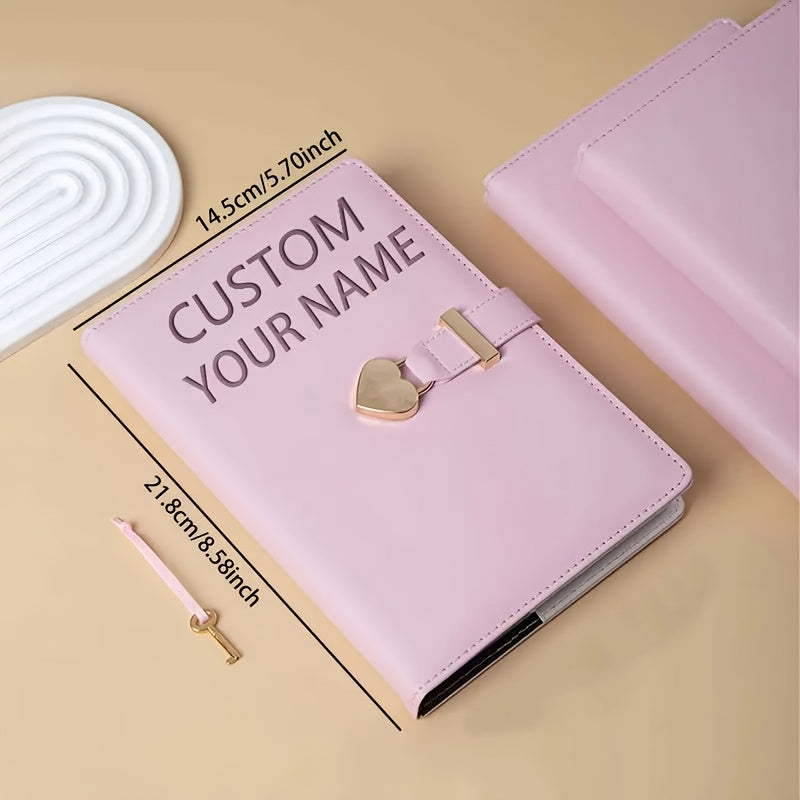 A5 Minimalist Pink Notebook - Customized Personalized Design