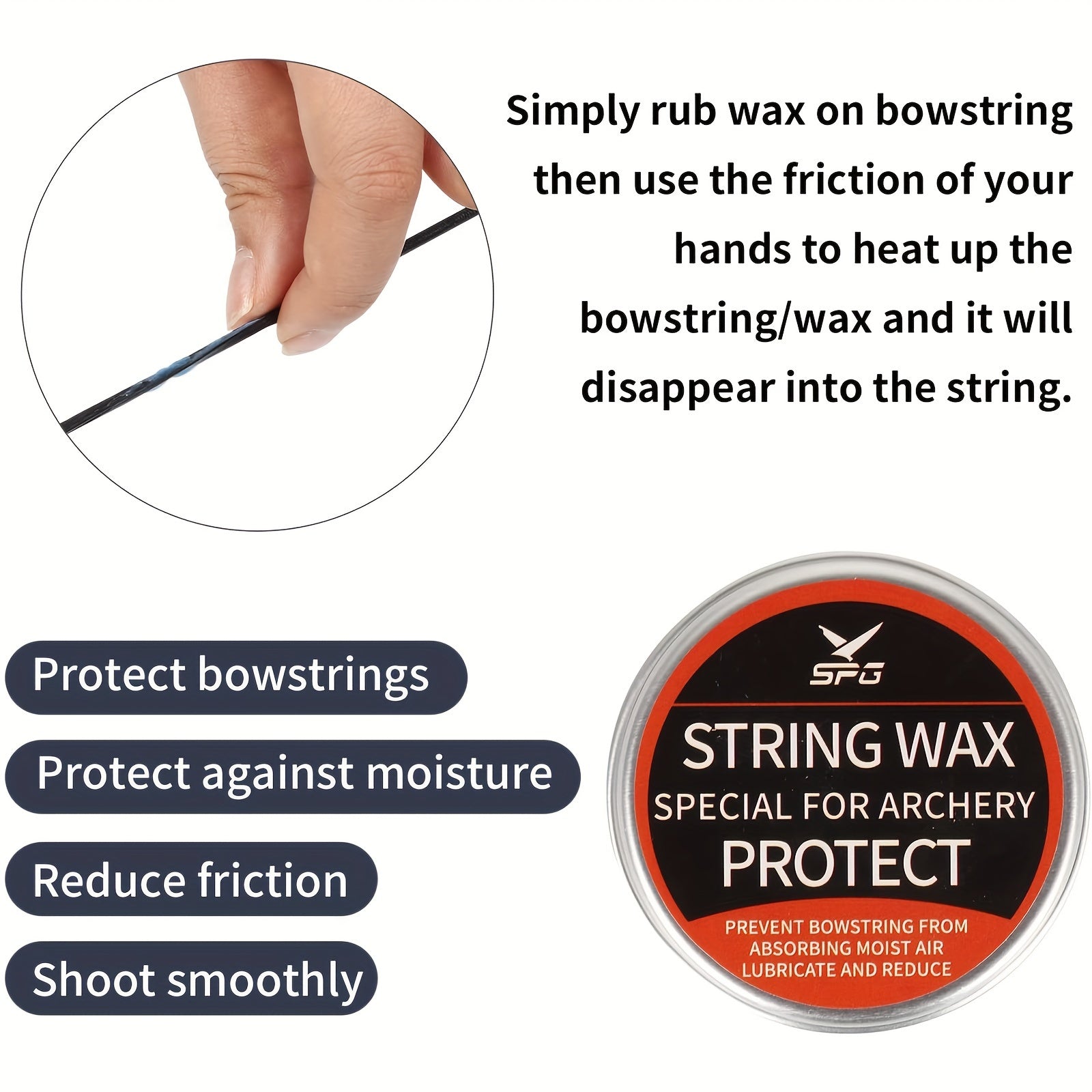 Bow String Maintenance Wax for Recurve or Compound Bow