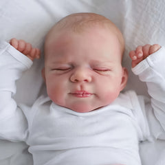 Handcrafted Lifelike Reborn Doll Soft Body Hand Painted Hair Detailed Veins