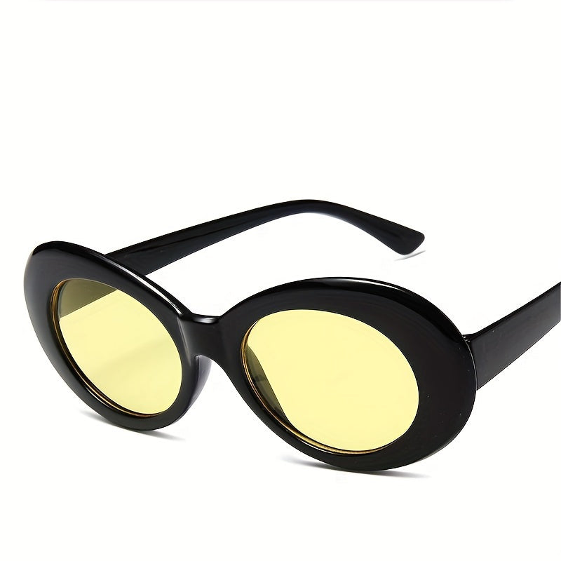 Round Frame Sunglasses Vintage Wrap Around Glasses UV Blocking