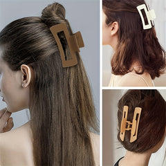 8pcs Large Rectangle Hair Claw Ponytail Holder Hair Accessories