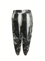  Boho Pants Women's Plus Allover Print Lantern Trousers