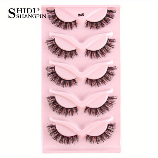 Soft and Fluffy 3D Curling False Eyelashes, Reusable, Natural Look