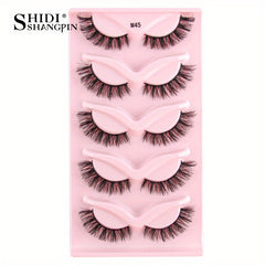 Soft and Fluffy 3D Curling False Eyelashes, Reusable, Natural Look