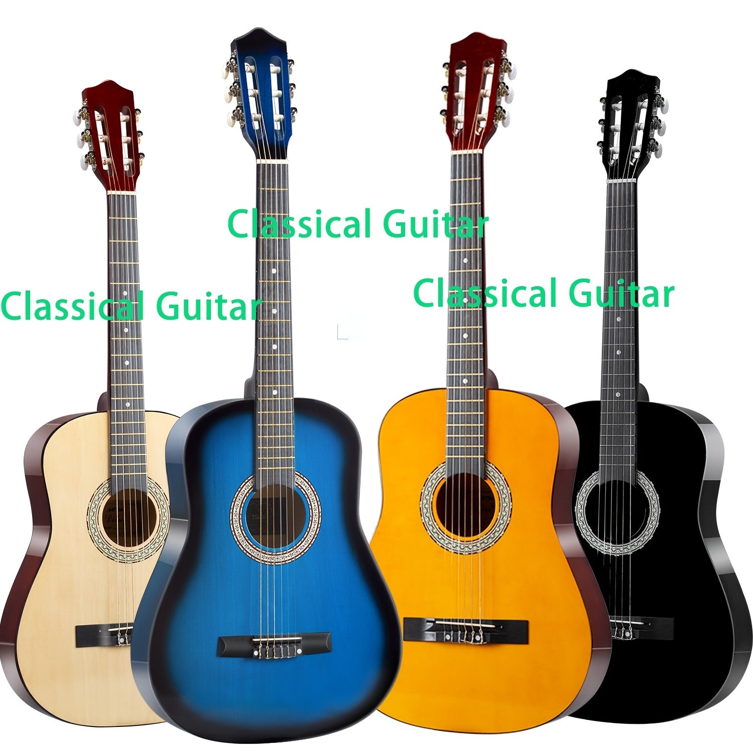 52 Cm Classical Guitar Nylon String Beginner Male Female Practice Left Hand Gift