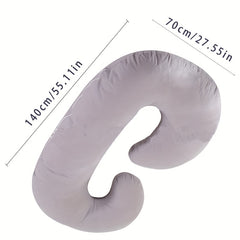 C Shaped Full Body Pillow Cooling Cover for Comfortable Pregnancy Sleep