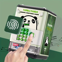 Kids Panda Piggy Bank with Password Safe Fingerprint Unlock