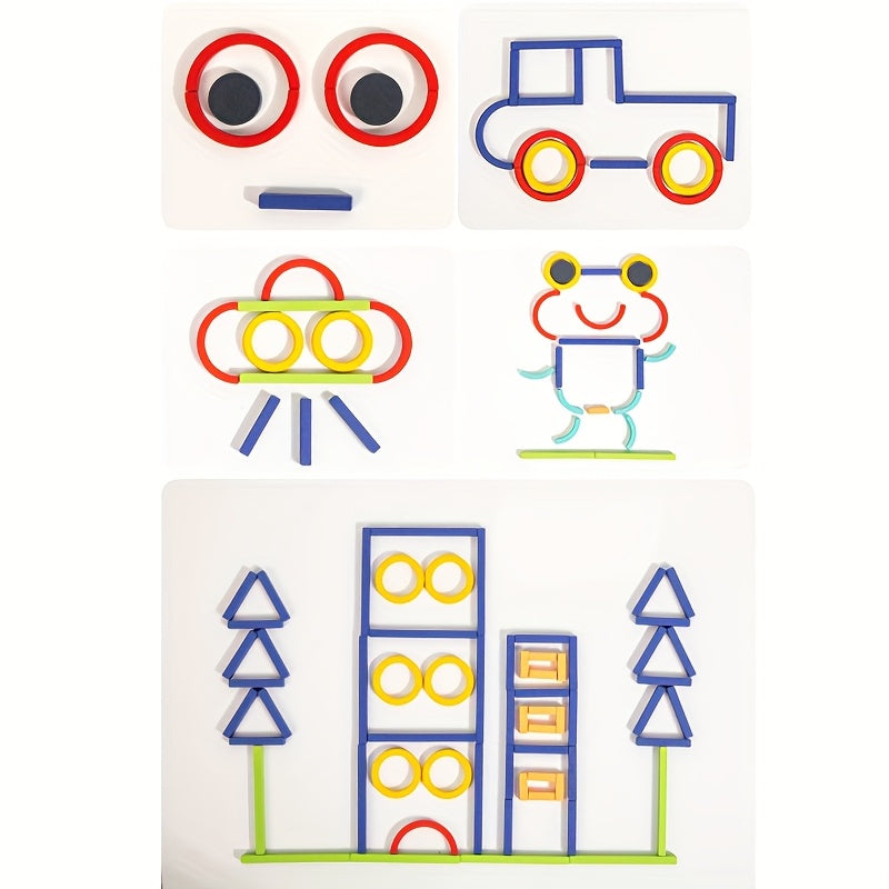 150pcs Wooden Building Blocks Educational Toy Gift for Kids
