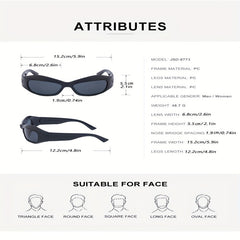 Steampunk Sunglasses Men's Bicycle Sports Y2K Party Sunglasses