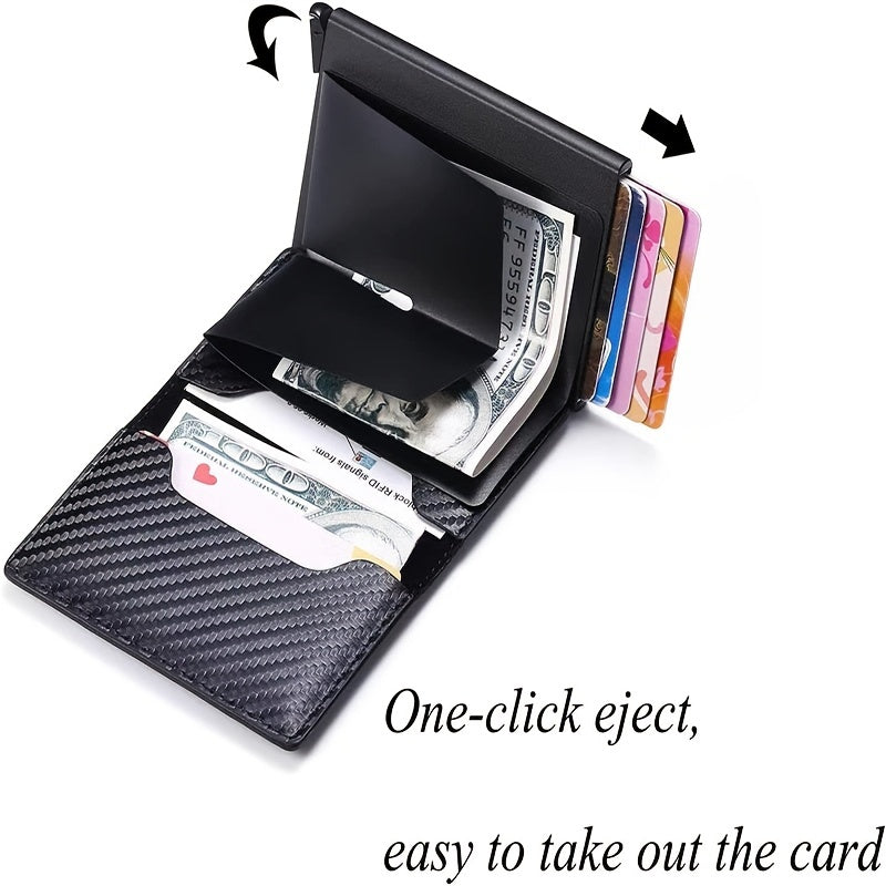 RFID Blocking Automatic Pop Up Credit Card Holder Case