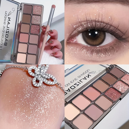 BAOZLAN Nude & Pink Eyeshadow Palette Matte & Shimmery Finish