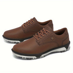 Men's Detachable 9 Spikes Golf Shoes Non Slip Lace Up Sneakers