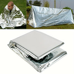 Emergency Survival Tent Aluminum Foil Reflective Shelter Outdoor Blanket
