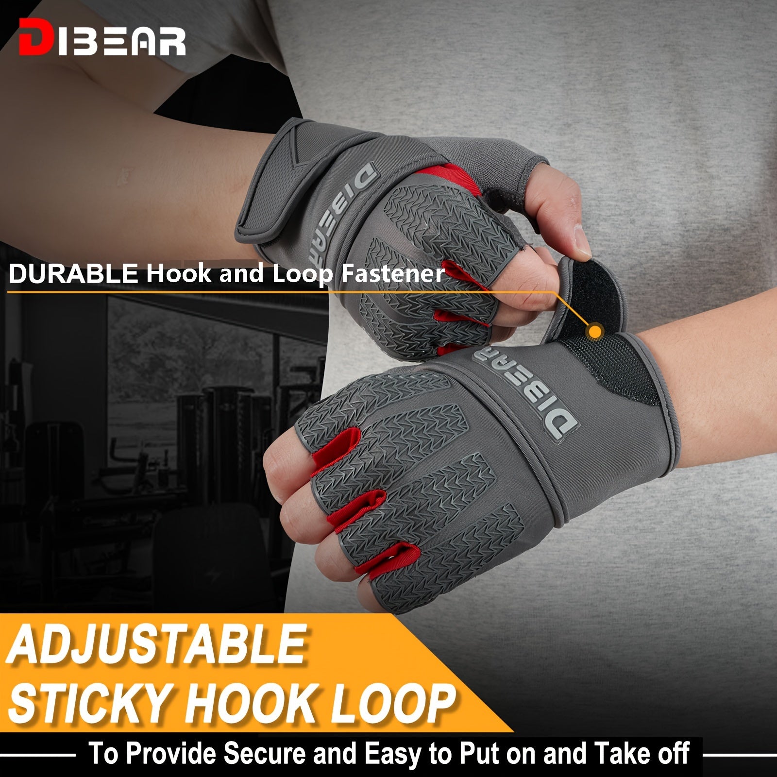 Non Slip Fitness Training Gloves Breathable Wear-Resistant Half Finger