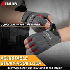 Non Slip Fitness Training Gloves Breathable Wear-Resistant Half Finger