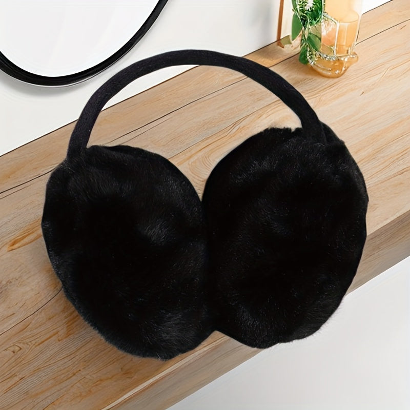 25th Anniversary Women's Plush Winter Earmuffs - Ideal for Students