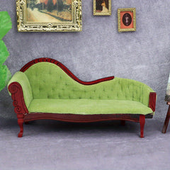 Mini Chaise Lounge Chair Sofa for Model Scenes