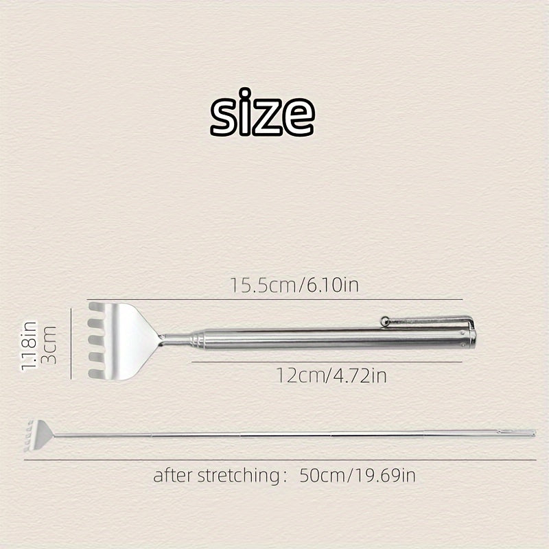 Adjustable Back Scratcher Stainless Steel Anti Itch Claw Massager