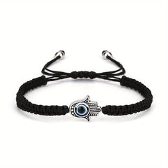 Devil's Eye Theme Braided Anklet Adjustable Ankle Bracelet