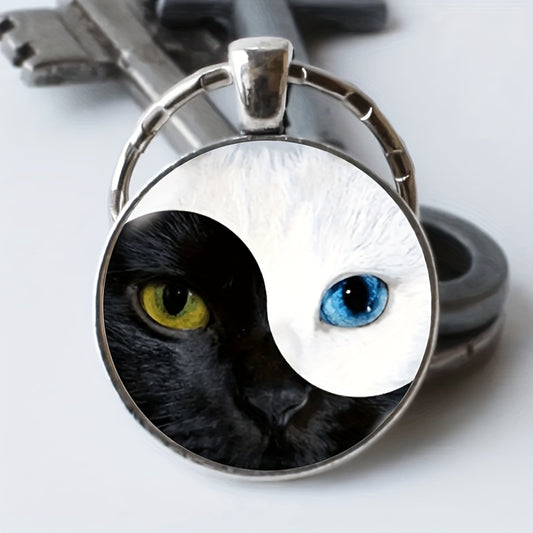 Cat Eye Keychain Necklace Vintage Bag Keychain Charm Accessories