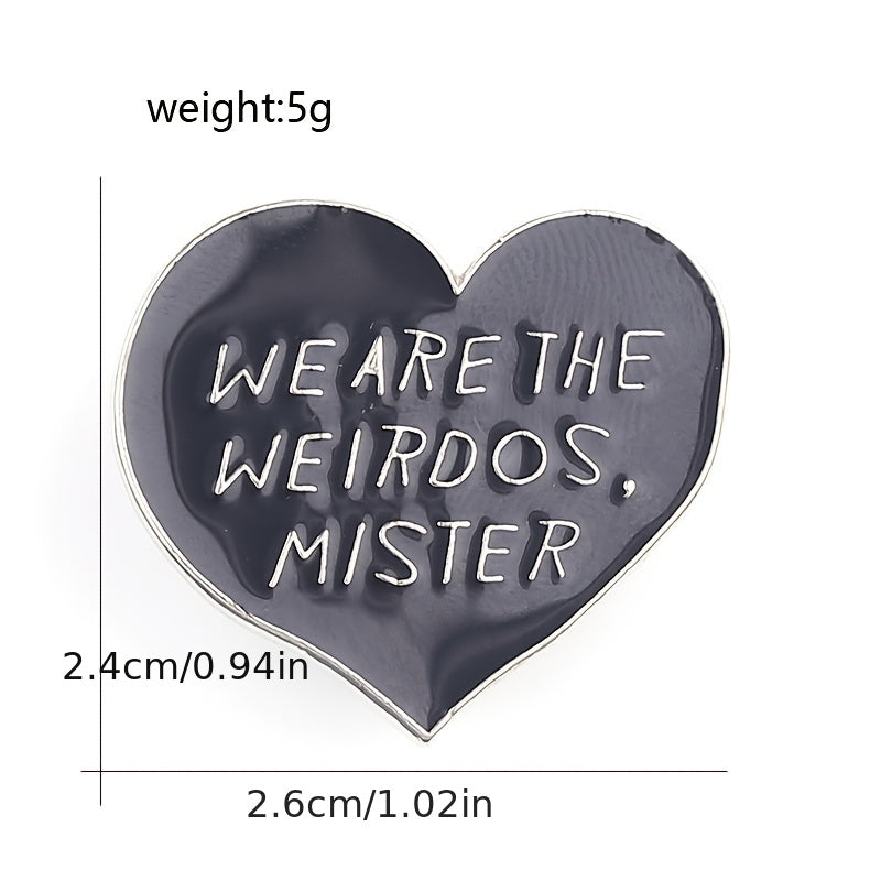 Heart Shaped Letter Brooch