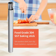 Stainless Steel BBQ Skewers with Storage Tube - Outdoor Camping Picnic