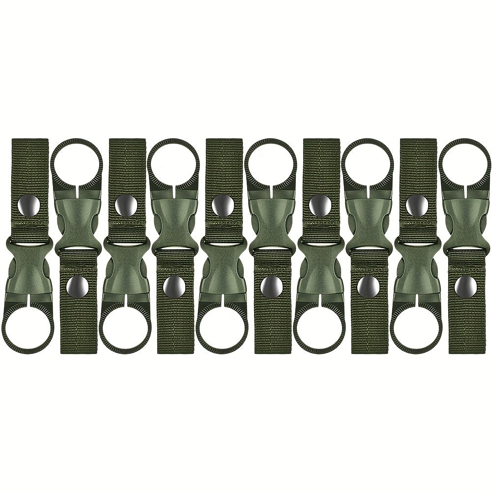 10pcs Buckle Hooks Nylon Webbing Hanging Bottle Buckle For Backpack
