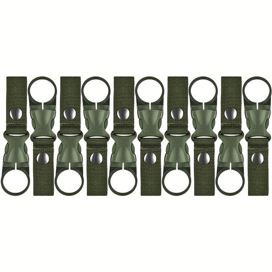 10pcs Buckle Hooks Nylon Webbing Hanging Bottle Buckle For Backpack