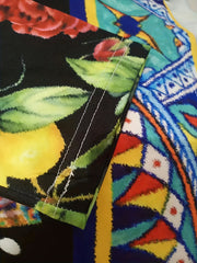  Geometric & Floral Print Cardigan