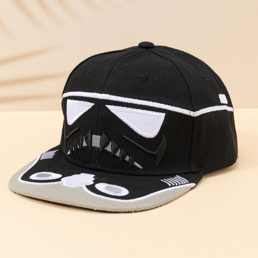 3D Cartoon Face Hip Hop Snap Back Hat Embroidery Baseball Cap