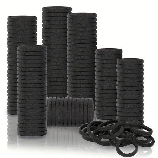 100pcs Soft Nylon Rubber Band Ponytail Holder Elastic Hair Ties Hair Accessories