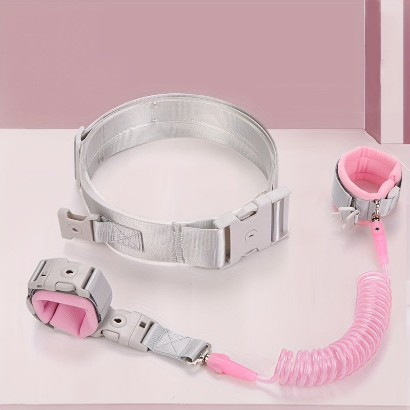 2-in-1 Toddler Anti Lost Belt & Wrist Link with Safety Lock