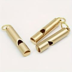 Portable Metal Safety Whistle Keychain for Camping