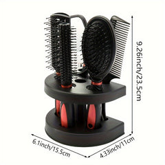 5pc Hair Styling Kit w/ Scalp Massager, Detangling Brush, Comb & Mirror