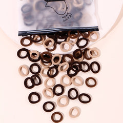 100pcs Hair Elastics Ties Thick Stretchy Rubber Band