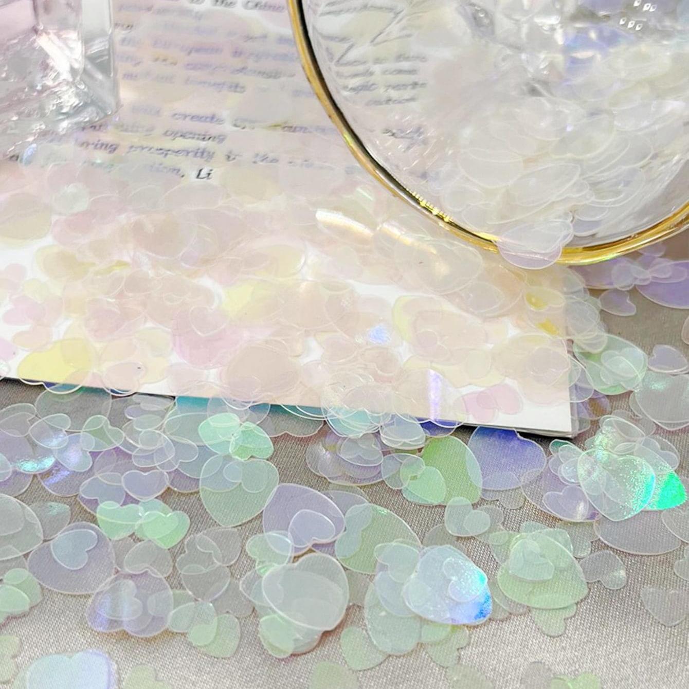 Peach Heart Wedding Confetti Mixed Styles Decorative Confetti