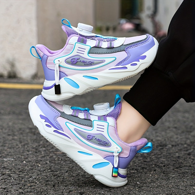 Girl's Comfy Air Cushion Shoes with Warm Plush Lining