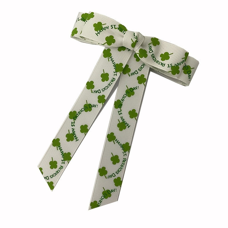 Lucky Clover Bow Tie Green Four Leaf Clover Collar Bow Tie