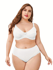  Women's Bow Knot Bra & Panty Lingerie Set