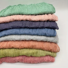Boho Style Linen Twist Scarf for Outdoor Activity