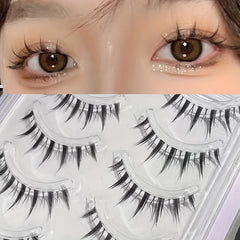 Thick Little Devil Eyelashes Set with Mini Glue and Tweezers