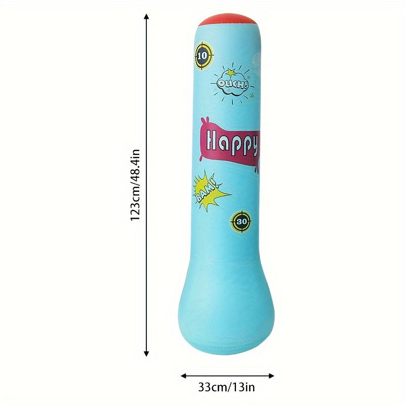 Inflatable Boxing Column for Kids & Adults PVC Tumbler Vent Toy