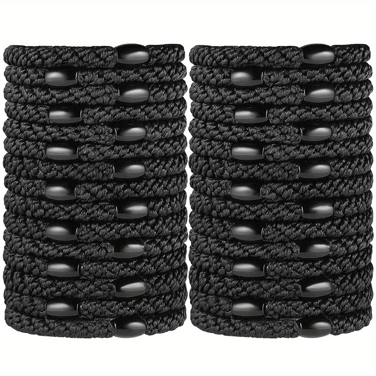 30pcs Solid Hair Ties Elastic Ponytail Holder for Thick Hair