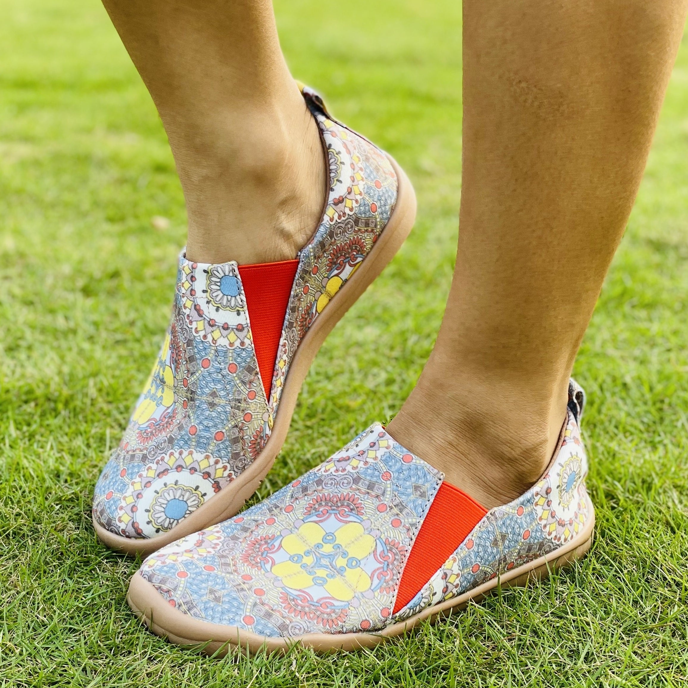 Women's Ethnic Style Printing Slip On Flat Shoes