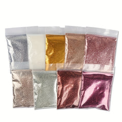 10g Champagne Holographic Nail Glitter Dust DIY Nails 0.2MM