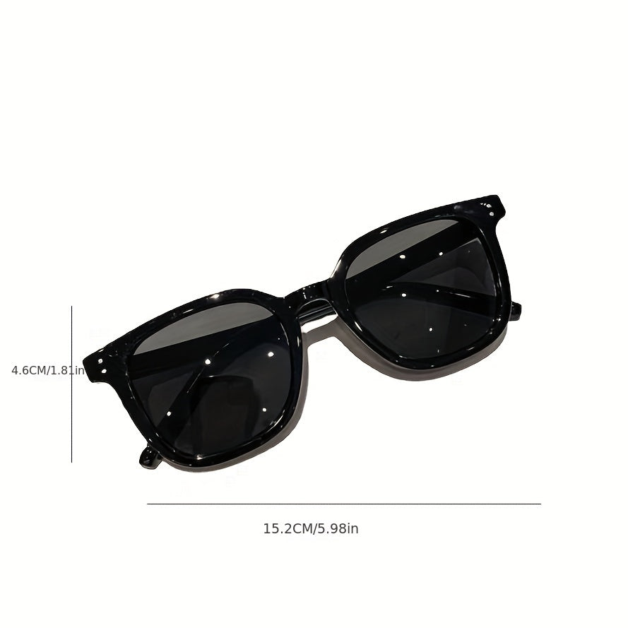 Square Frame Sunglasses Minimalist Cat Eye Glasses UV Blocking
